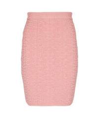 Jupe en maille monogramme pb labyrinthe - Saumon &  Argent
