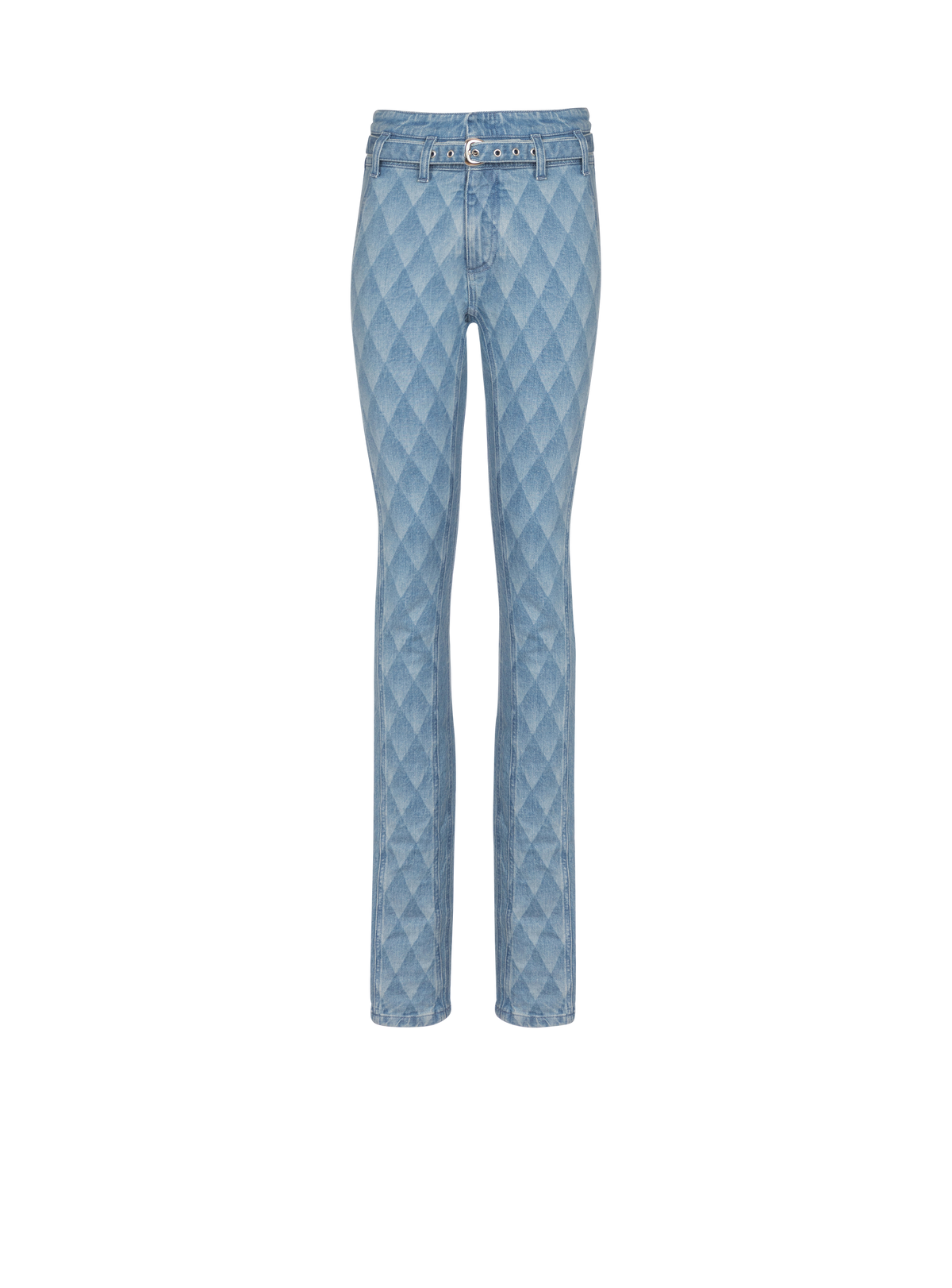 Pantalon skinny en denim diamant - Bleu Jean