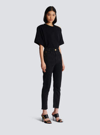 Jean noir taille haute - Noir Délavé