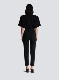 Jean noir taille haute - Noir Délavé