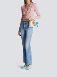 Pantalon flare en denim - Bleu Jean Clair