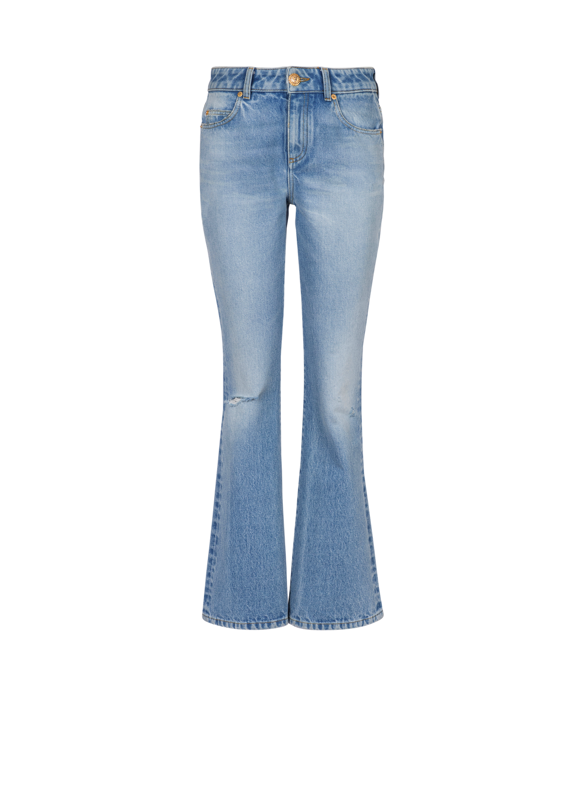 Jean flare en denim - Bleu Jean Clair