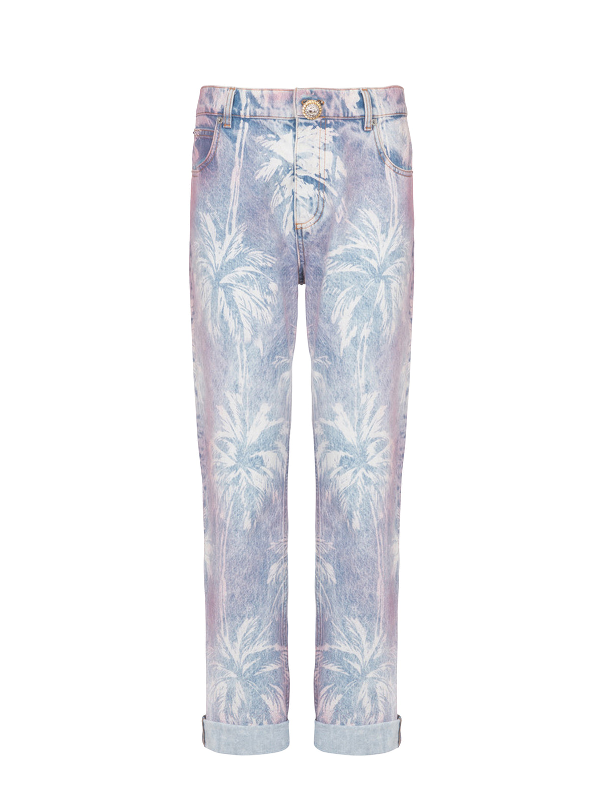 Pantalon boyfriend en denim - Bleu Jean