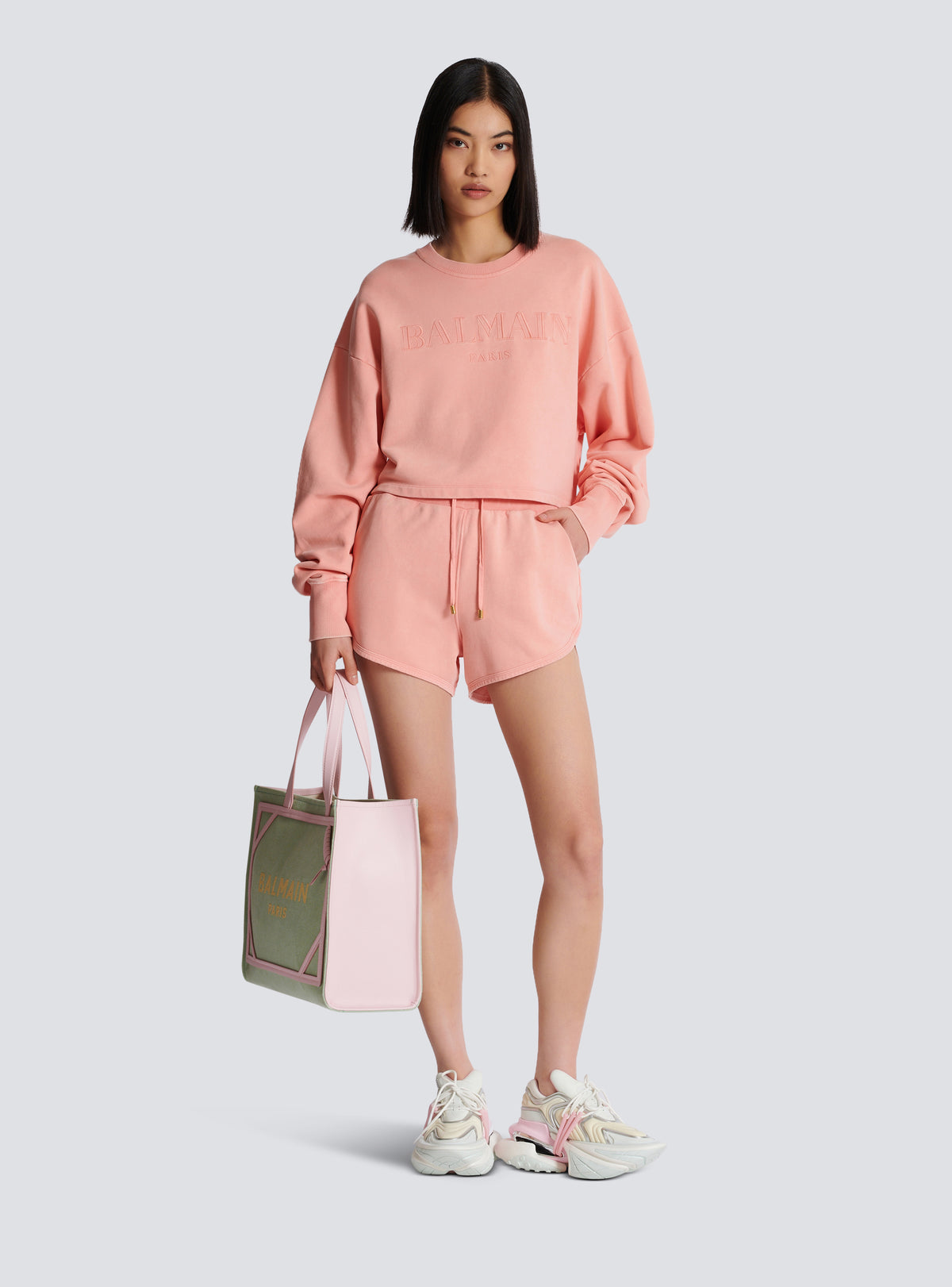 Short avec broderie balmain vintage - Saumon  &  Saumon