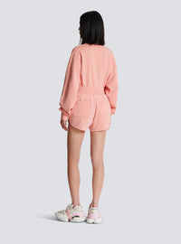 Short avec broderie balmain vintage - Saumon  &  Saumon