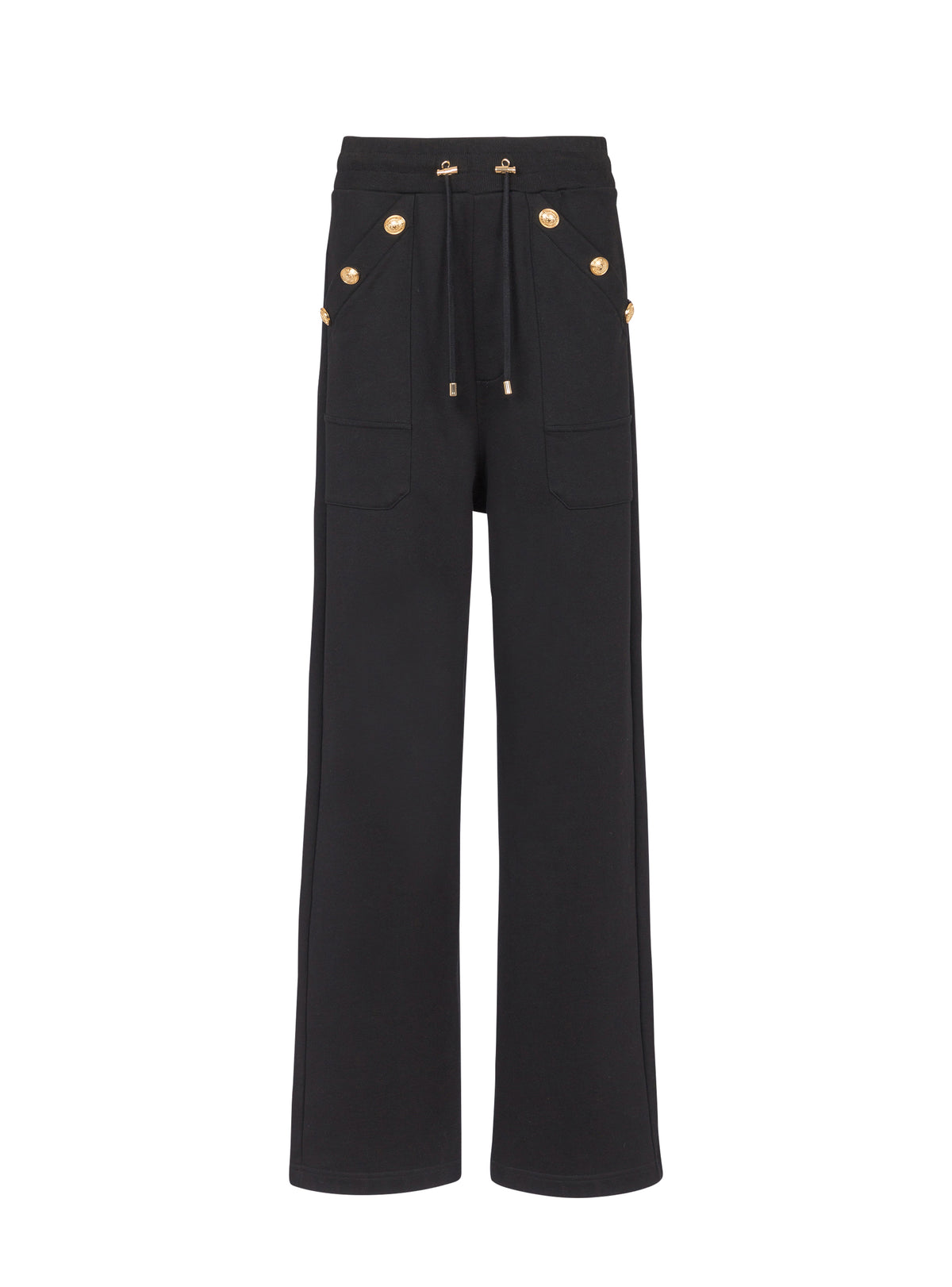 Pantalon de survêtement ample boutonné - Noir