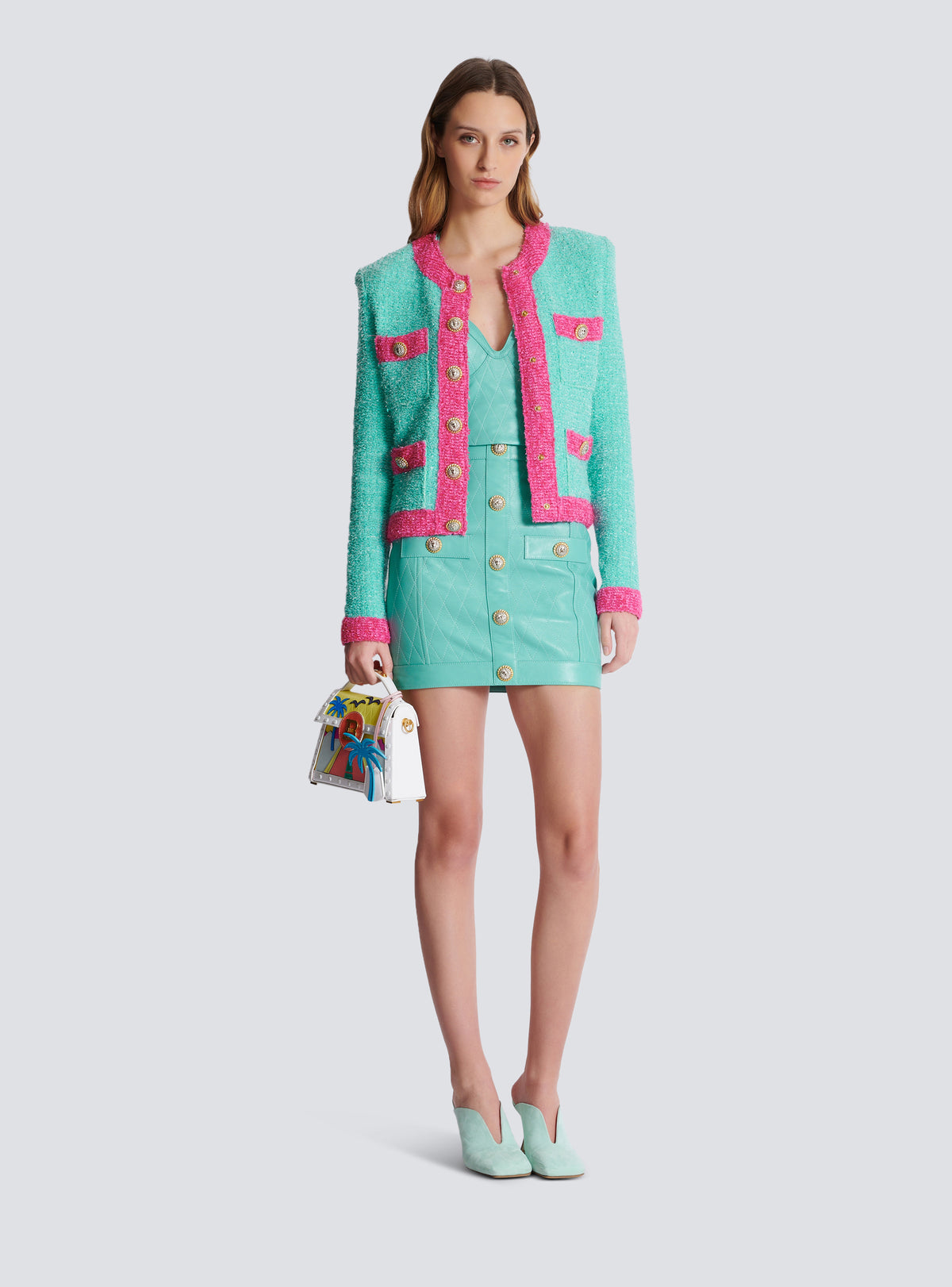 Veste en maille  - Multicolore