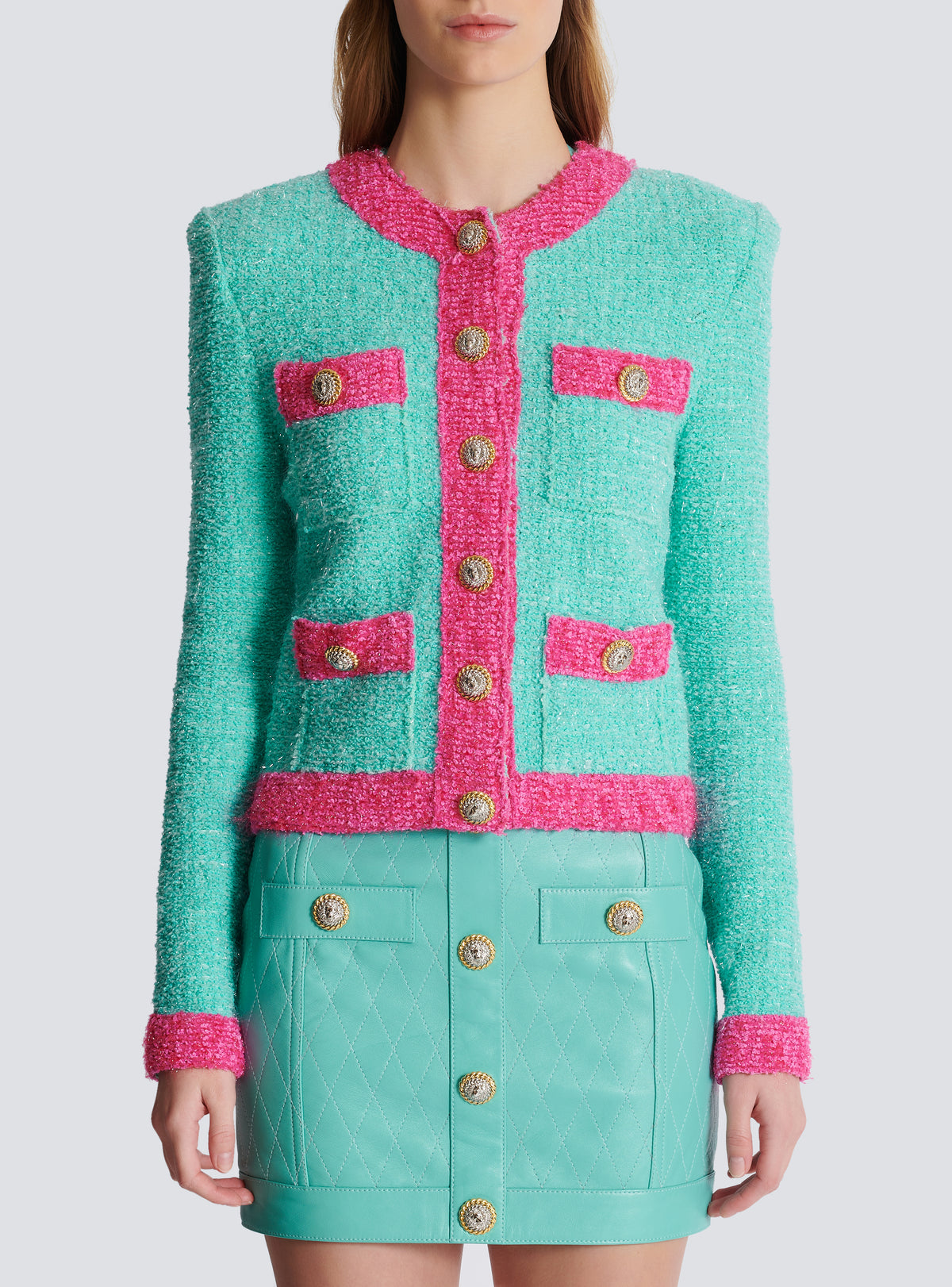 Veste en maille  - Multicolore
