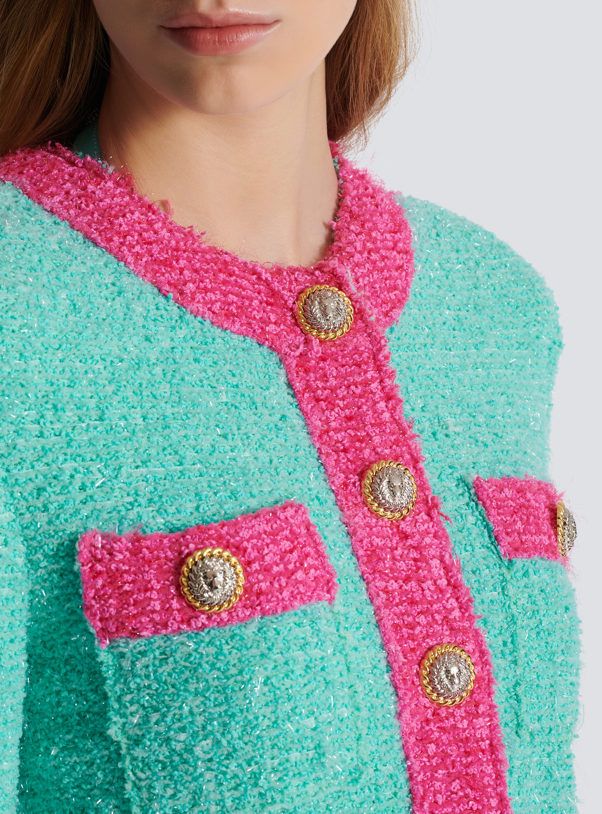 Veste en maille  - Multicolore