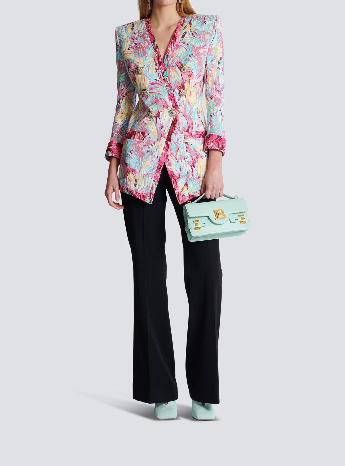 Veste longue 6 boutons - Multicolore
