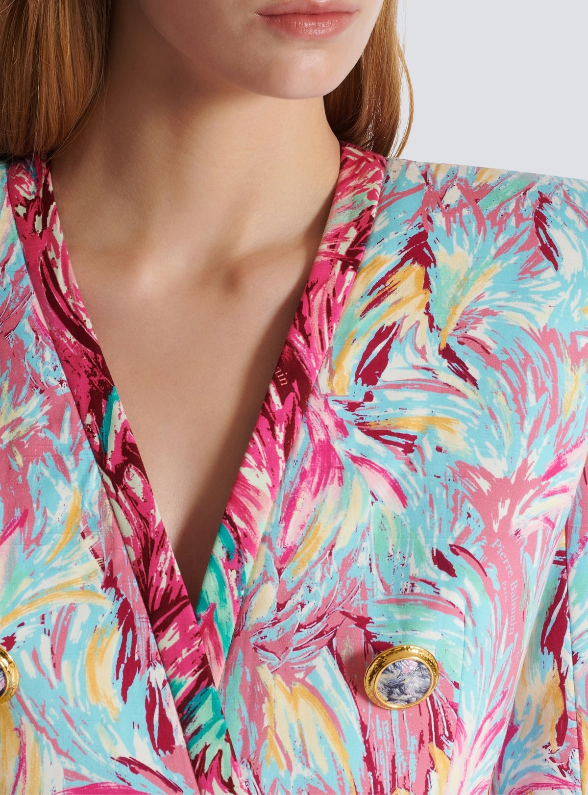 Veste longue 6 boutons - Multicolore