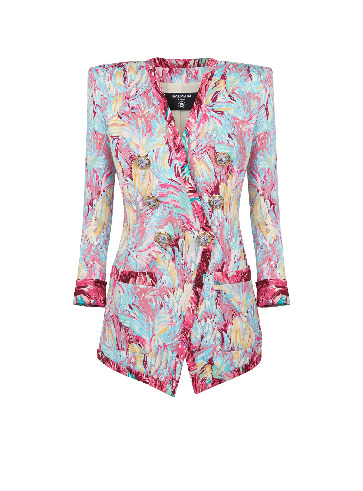 Veste longue 6 boutons - Multicolore