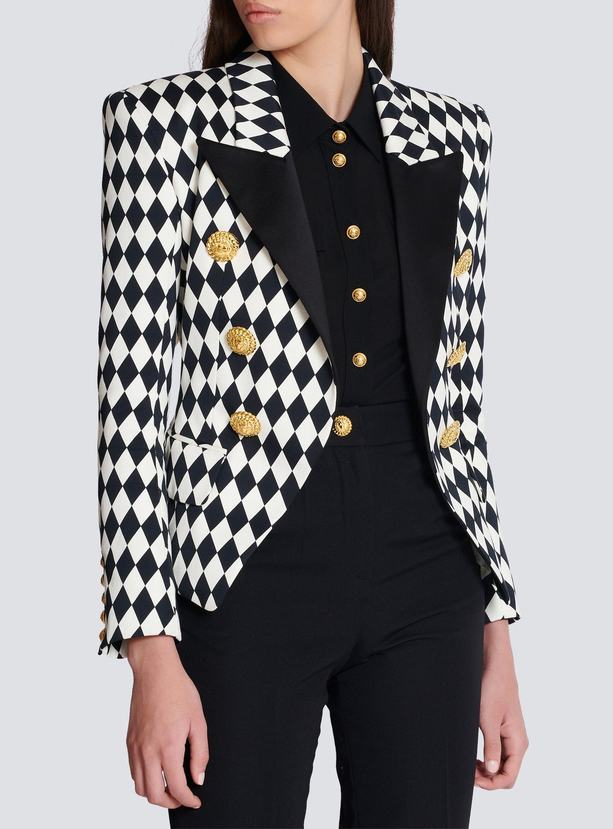 6-button jacket - Black & White