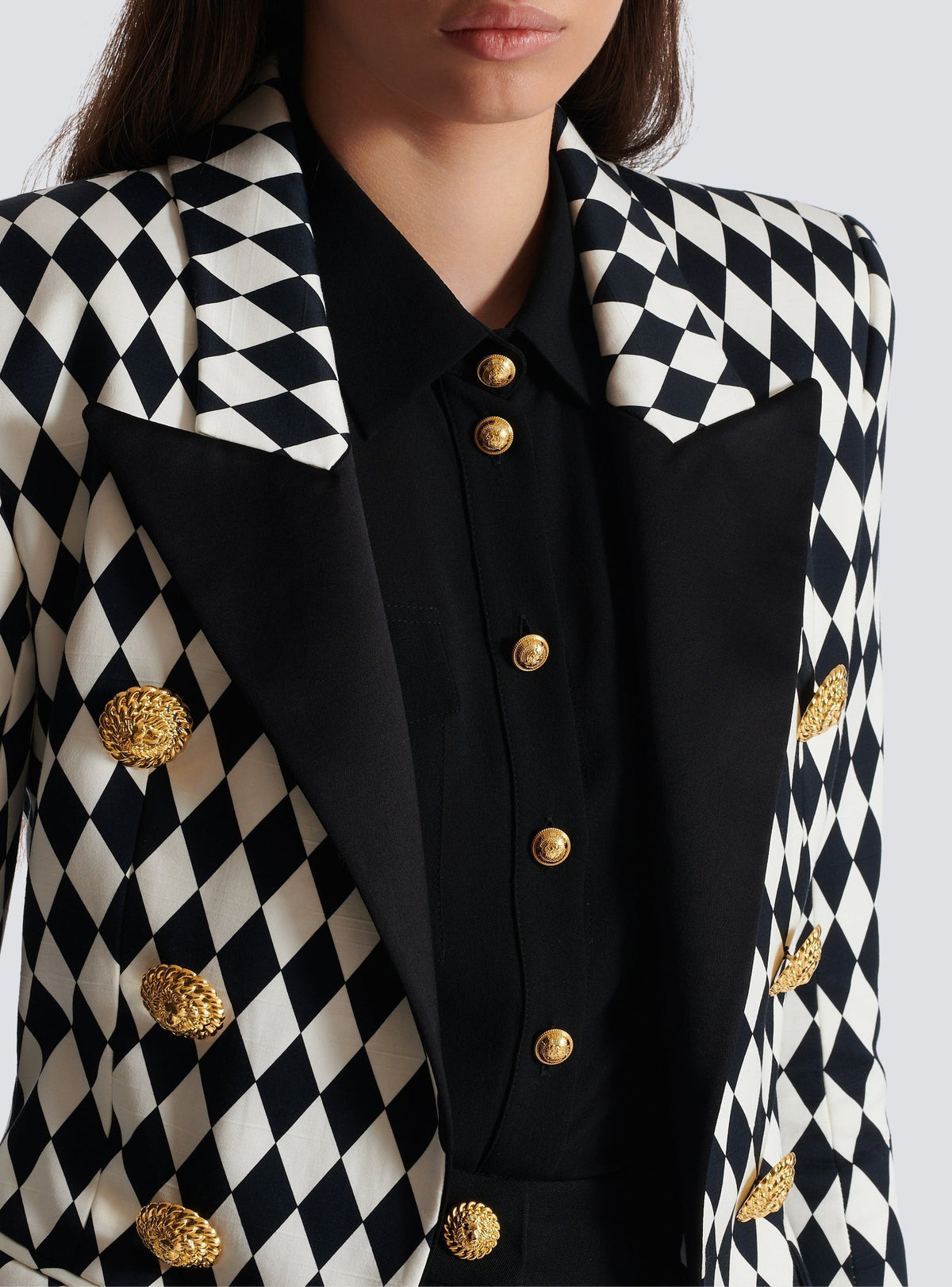 6-button jacket - Black & White
