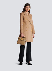 Manteau court en laine et cachemire - Camel