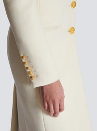 Manteau long en laine et cachemire - Beige