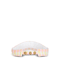 Casquette visière en tweed miami - Blanc & Jaune Pâle & Rose