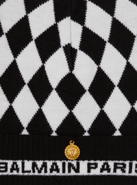 Bonnet balmain diamond - Noir & Blanc