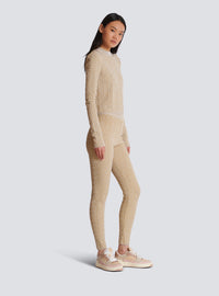 Top en maille monogramme pb labyrinthe - Beige & Or