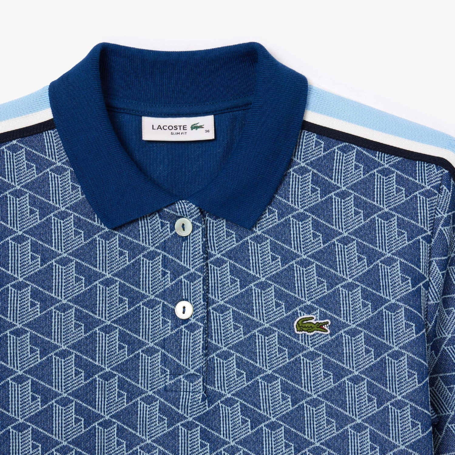 Polo ajusté en jacquard monogramme - Sphère & Panorama