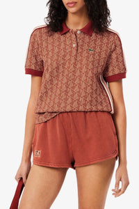 Polo ajusté en jacquard monogramme - Iberis & Latte