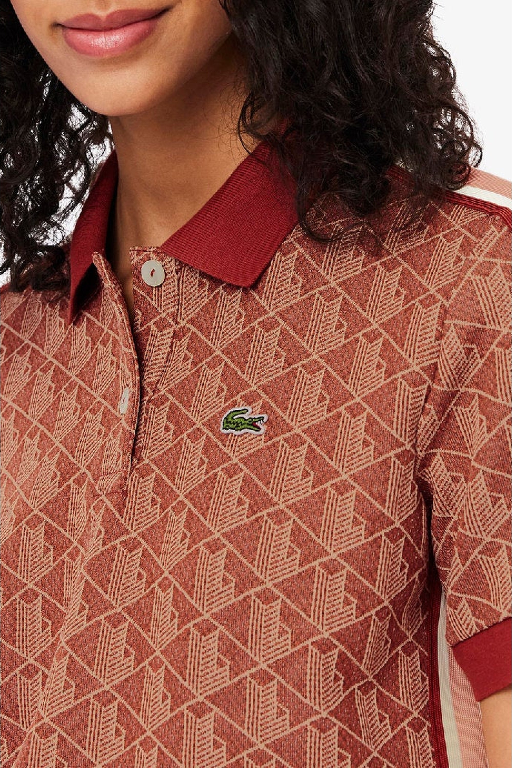 Polo ajusté en jacquard monogramme - Iberis & Latte