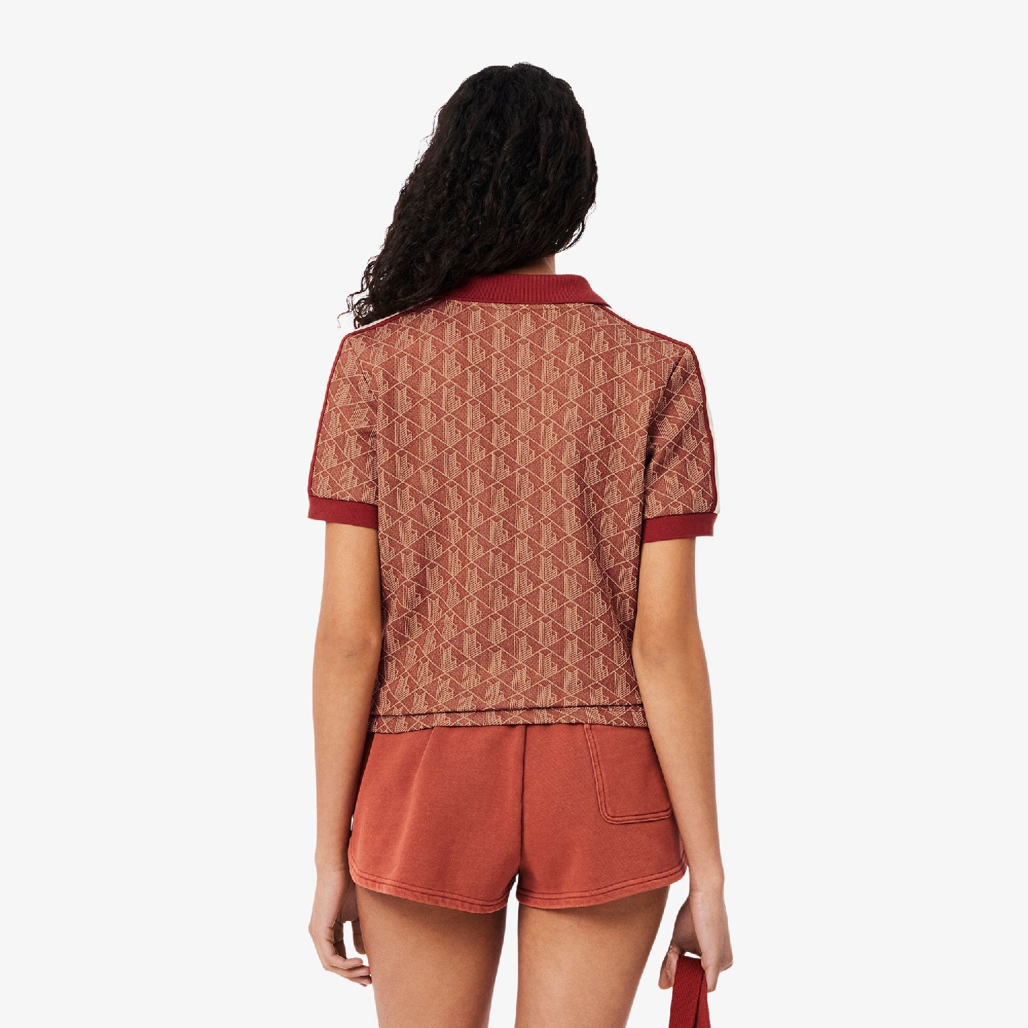 Polo ajusté en jacquard monogramme - Iberis & Latte