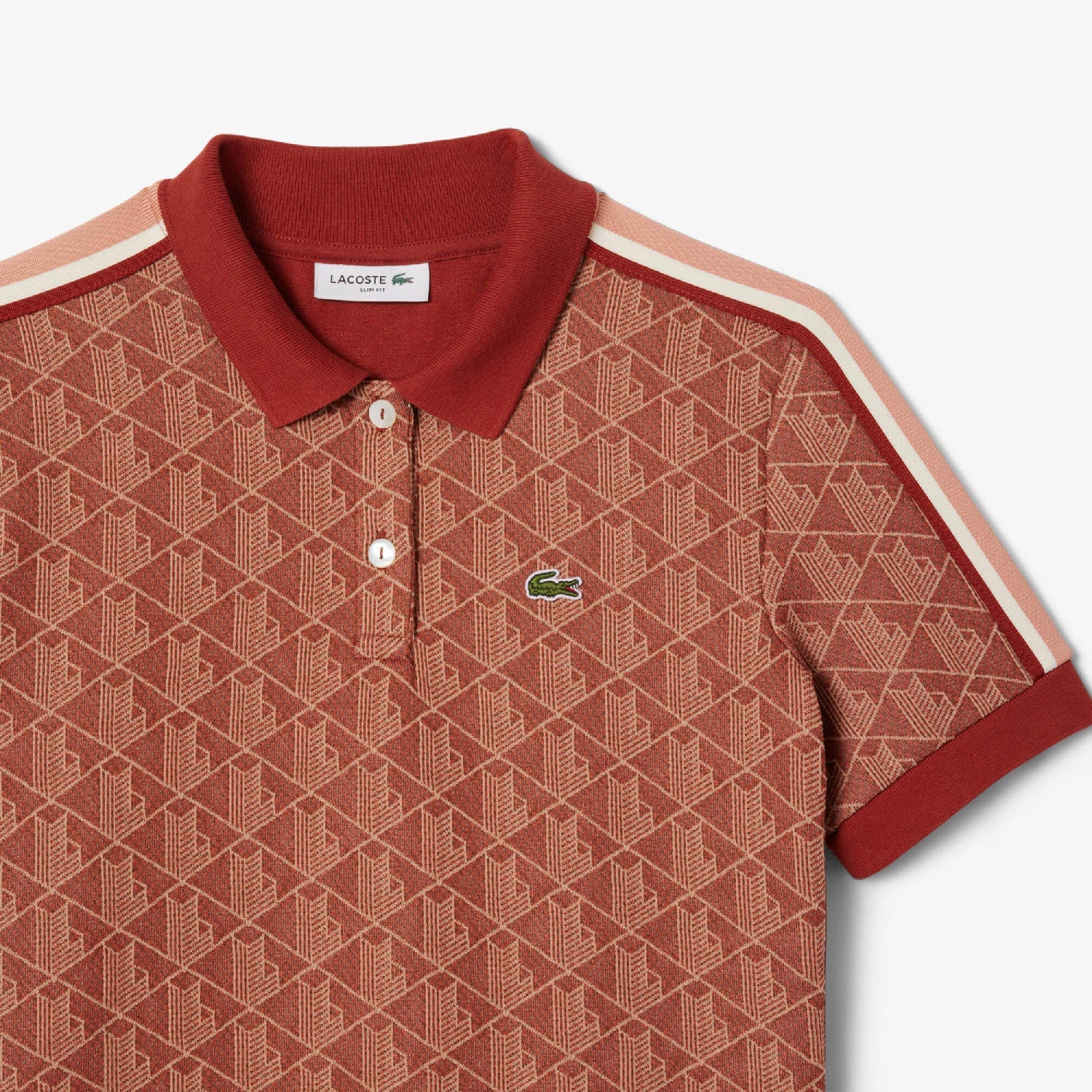 Polo ajusté en jacquard monogramme - Iberis & Latte