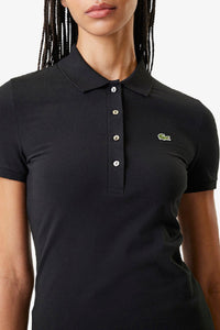 Polo L.12.D ajusté - Noir