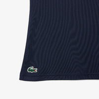 Polo ajusté à rayures protection UV - Marine