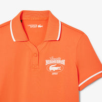 Polo ajusté à rayures protection UV - Carotte