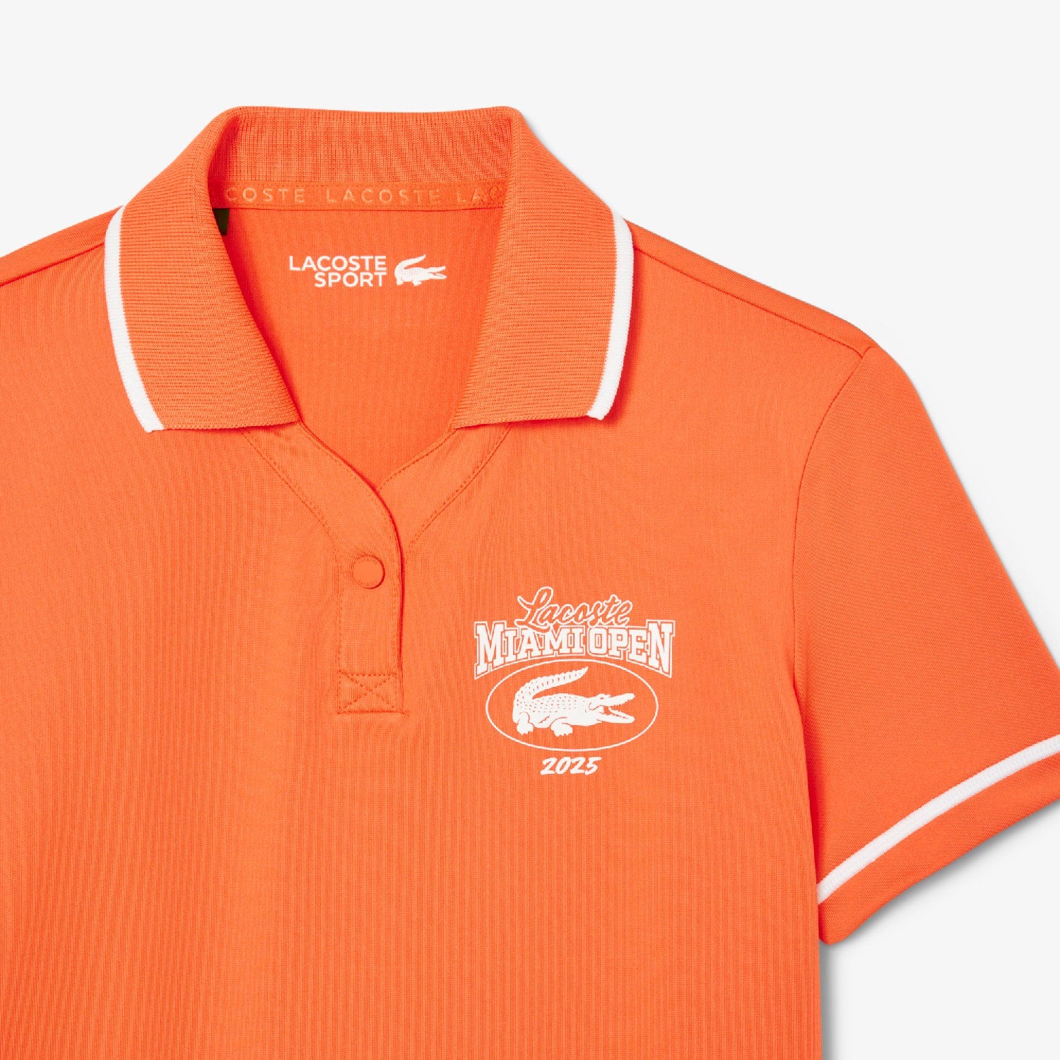 Polo ajusté à rayures protection UV - Carotte