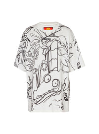 T-shirt oversize Balmain x Disney - Blanc & Noir