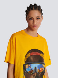 Disney x balmain : the lion king - t-shirt ample imprimé nika mtwana - Multicolore