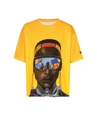 Disney x balmain : the lion king - t-shirt ample imprimé nika mtwana - Multicolore