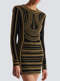 Robe courte de perles dorées - Or