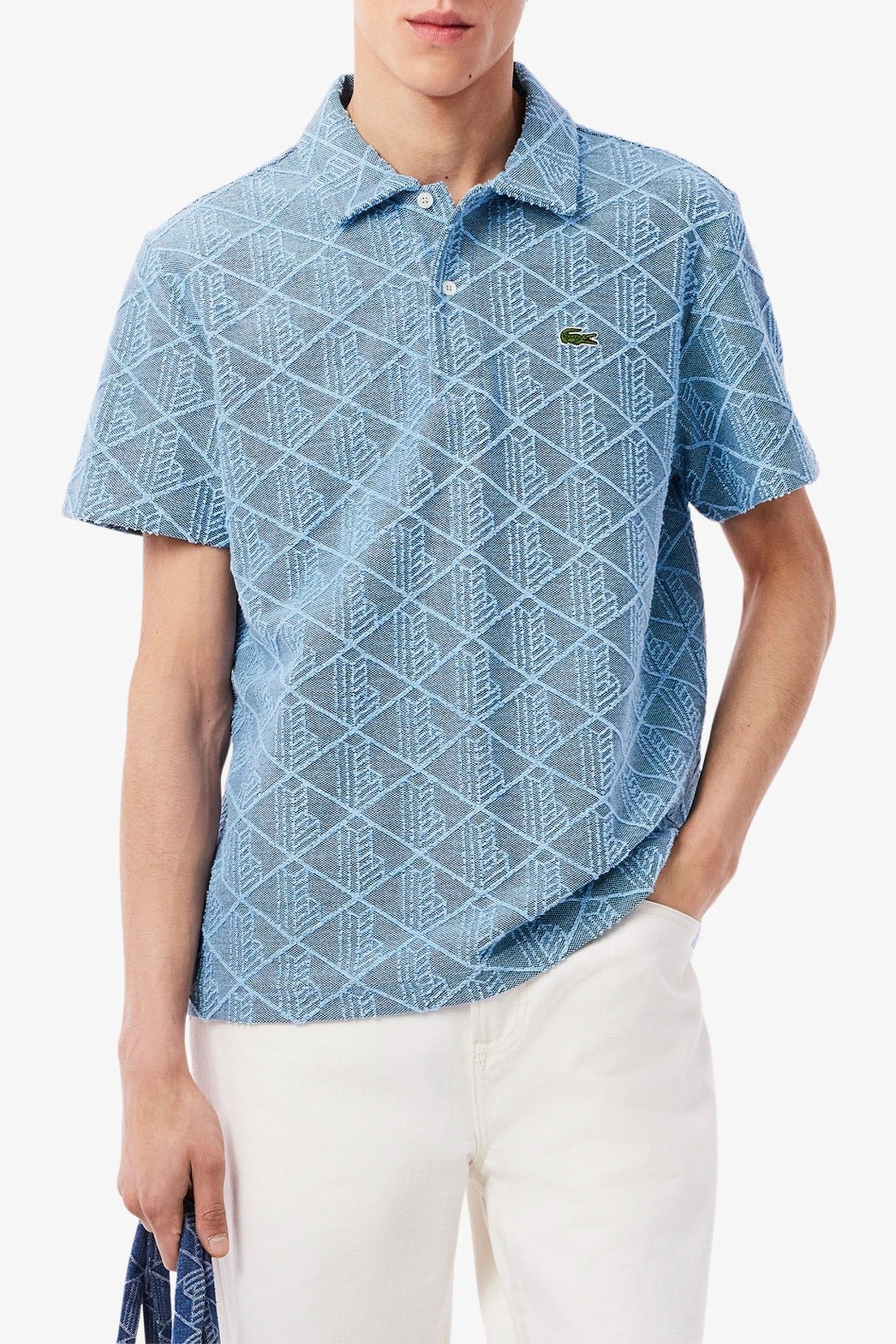Polo monogramme en éponge - Faucon & Calcaire