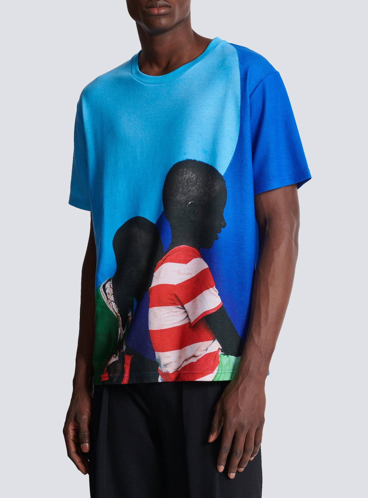 T-shirt imprimé - Bleu & Multicolore