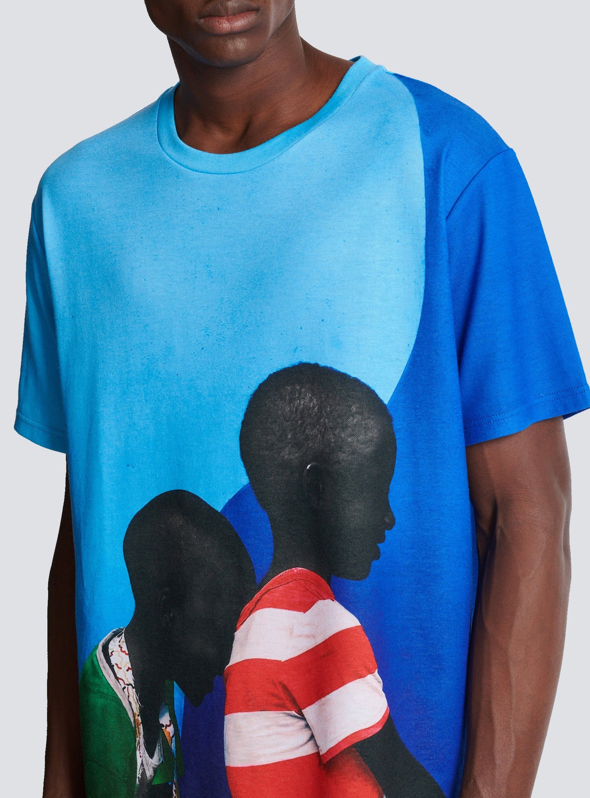 T-shirt imprimé - Bleu & Multicolore