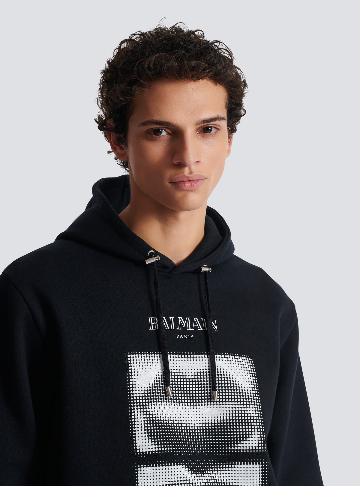 Hoodie imprimé lips balmain vintage - Noir & Blanc