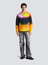 Hoodie en néoprène imprimé ibby njoya - Jaune & Multicolore