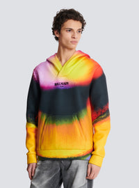 Hoodie en néoprène imprimé ibby njoya - Jaune & Multicolore