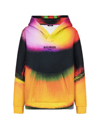 Sweat à capuche imprimé Ibby Njoya - Jaune & Multicolore