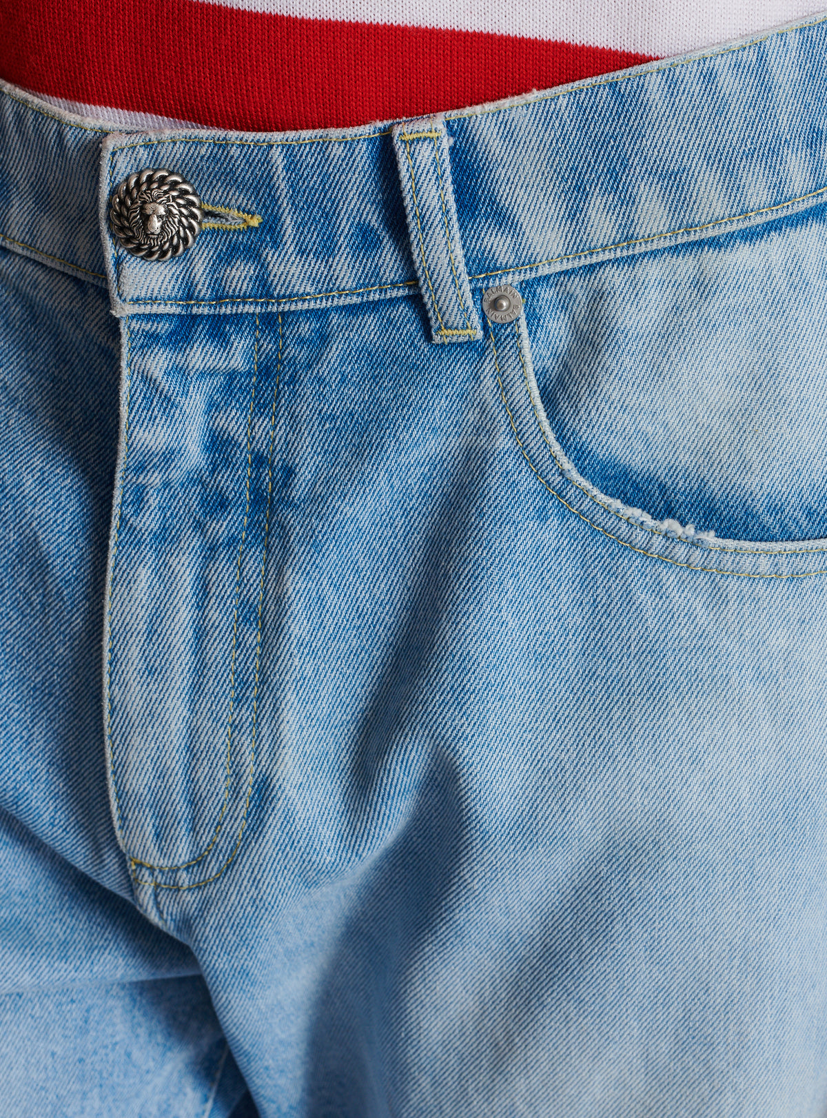 Pantalon en jean ample - Bleu Jean Clair