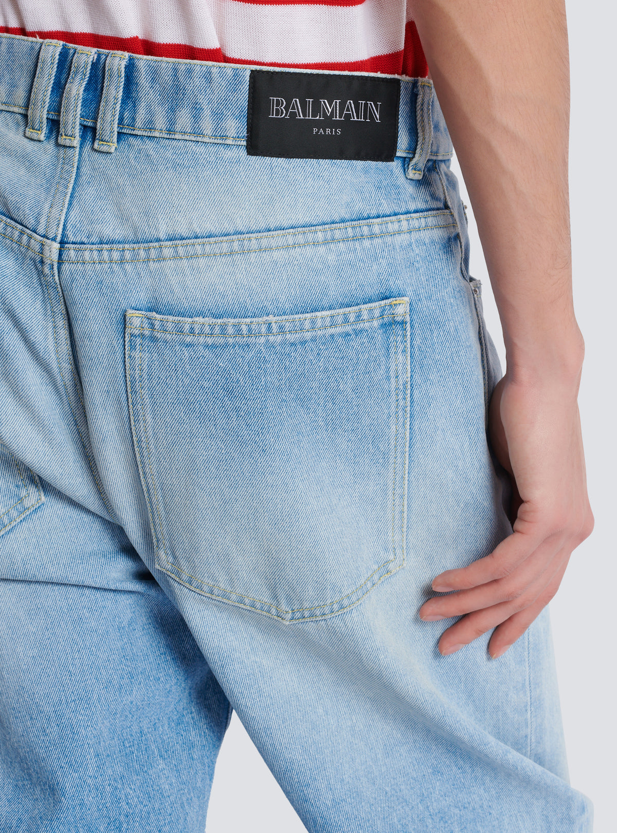 Pantalon en jean ample - Bleu Jean Clair
