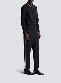 Wool trousers - Black & Crystal