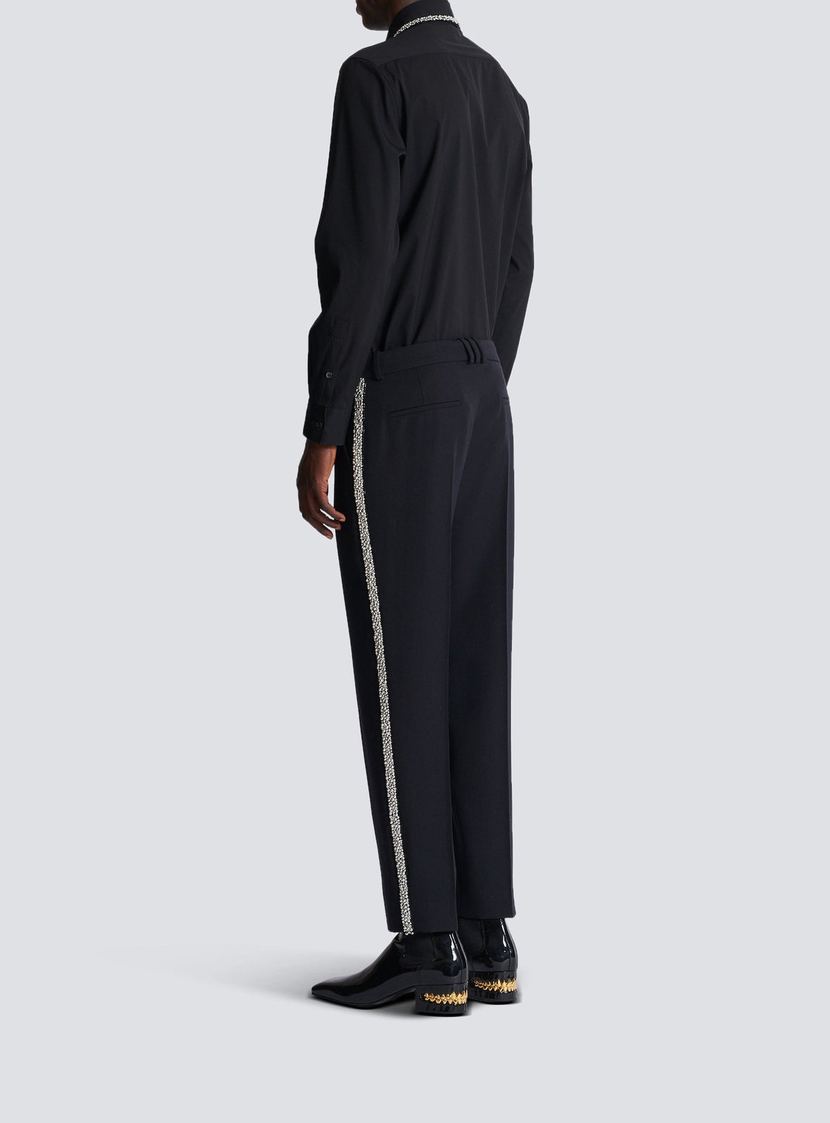 Wool trousers - Black & Crystal