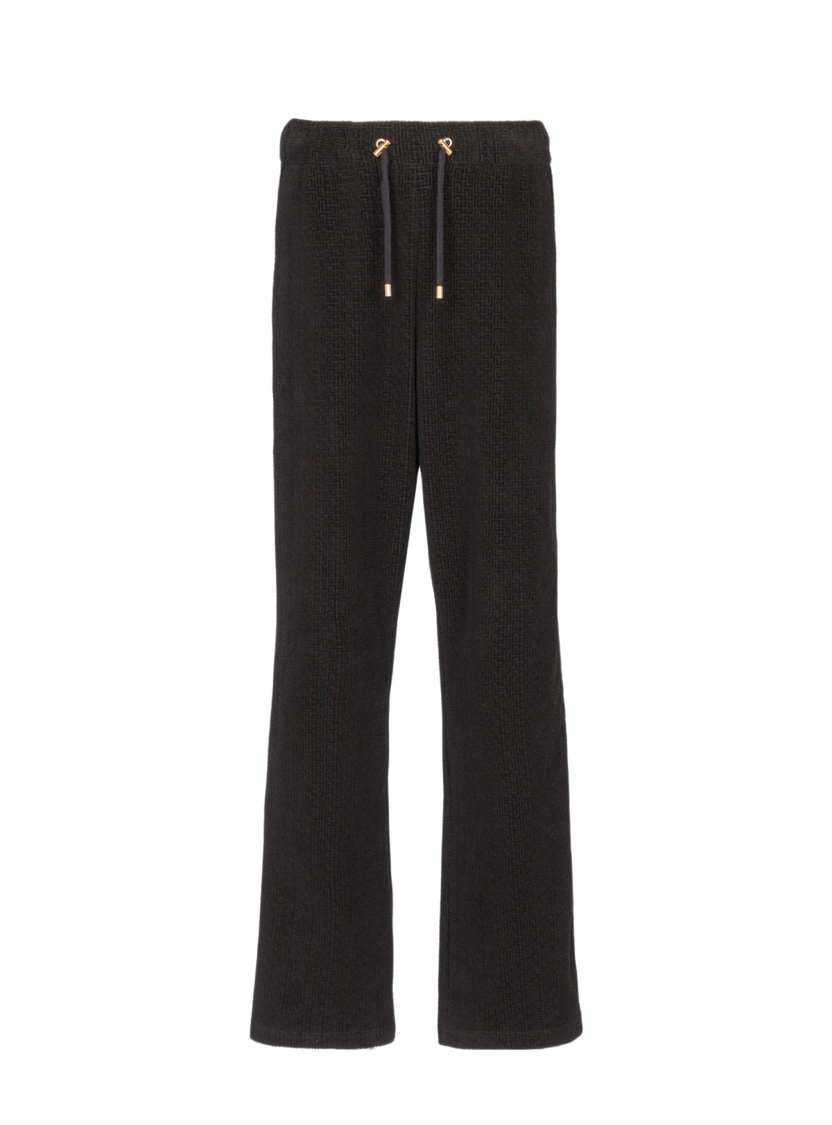 Velvet track pants - Black