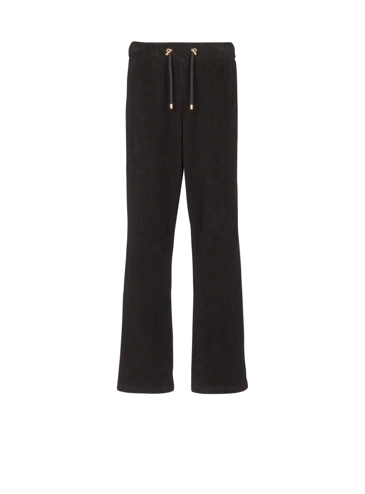 Pantalon de survêtement en jersey velours et kiss - Noir