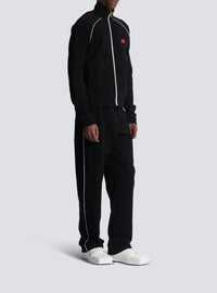 Veste de survêtement en velours - Noir